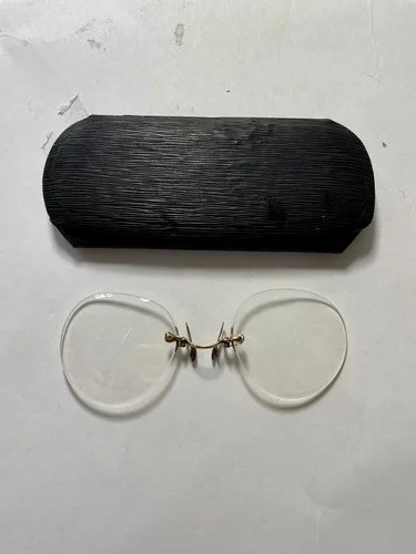 1880-1940s Antique Pince-Nez Capital Eye Glasses (No Chain or C-Spring)