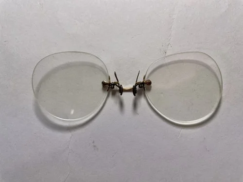 1880-1940s Antique Pince-Nez Capital Eye Glasses (No Chain or C-Spring) 3