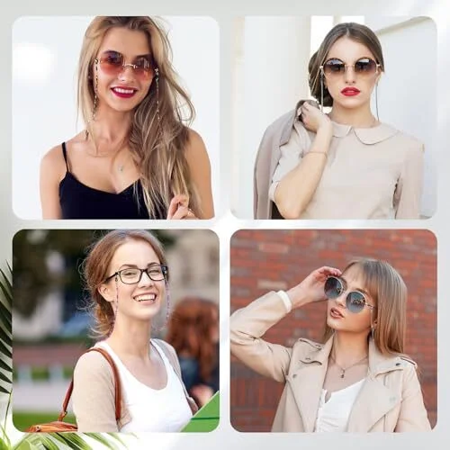 7 Pcs Eyeglass Chains Eyeglasses Strap Glasses Holder Necklace Multicolor 2