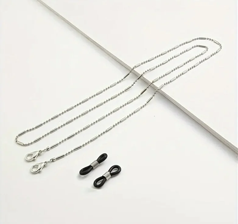 Glasses chain Silver Color Read Glasses Cord Lanyard Holder Neck Strap 2